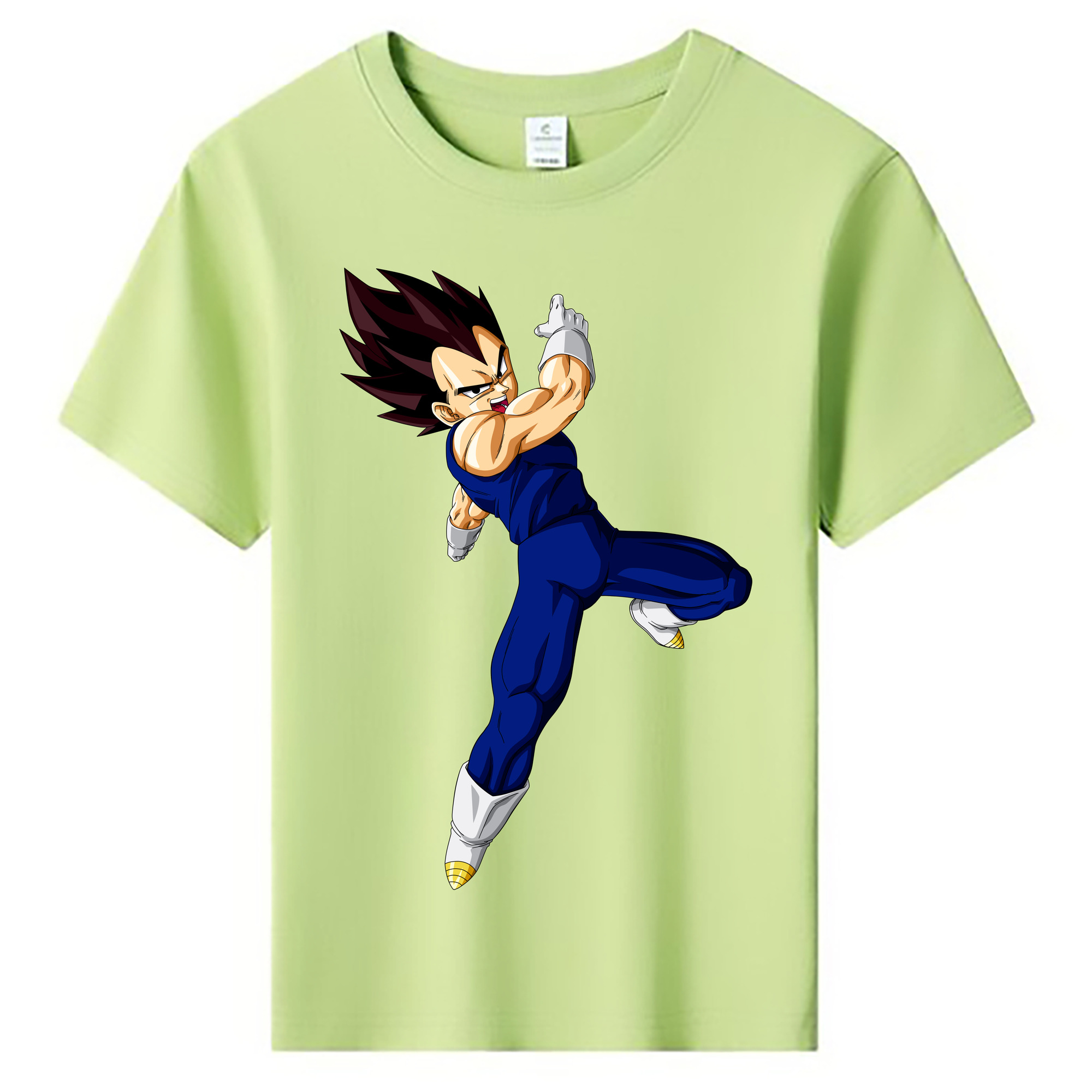（画像用） ドラゴンボール ベジータ四世（Bejīta Yonsei）DRAGON BALL Vegeta IV 綿100％キッズTシャツ（フロントプリント）